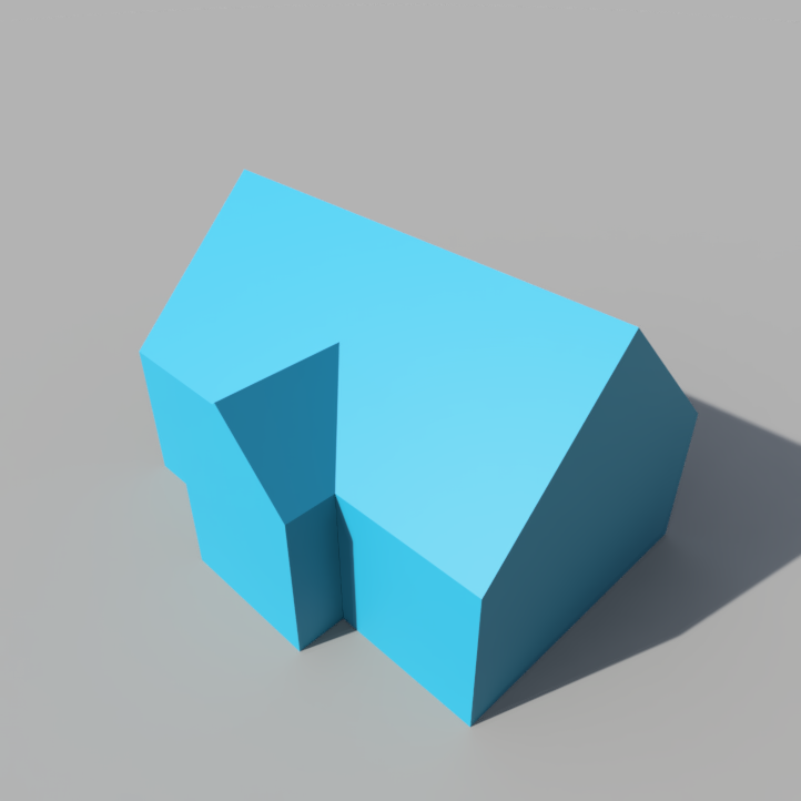 (HOM-000044-A) Solid House Model