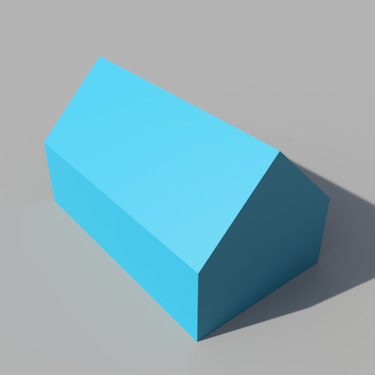 (HOM-000047-A) Solid House Model